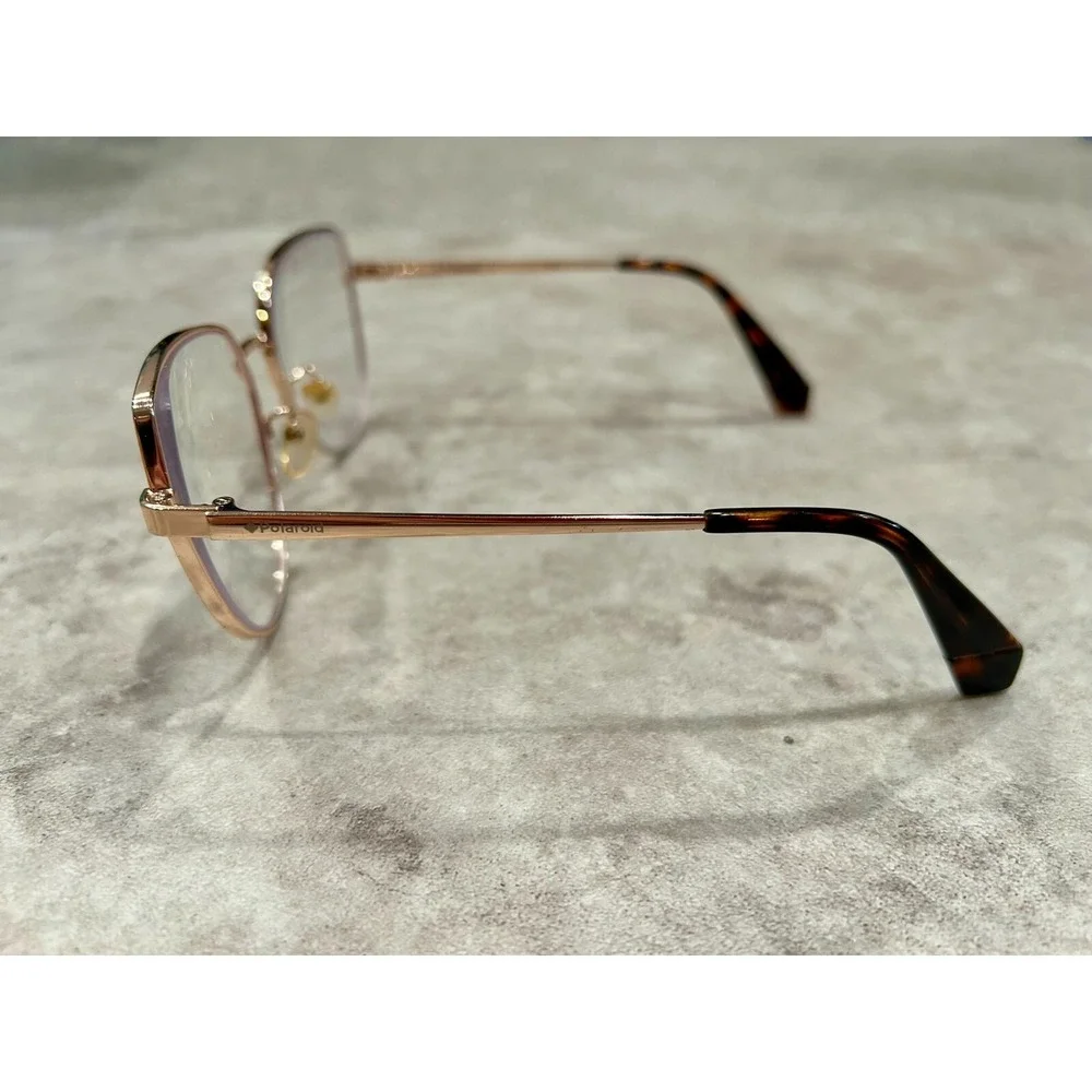 Polaroid PLD 6073/F/S/X ROSE GOLD Oval Sunglasses Rx compatible. Authentic